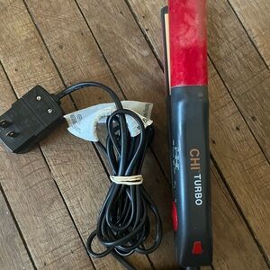 CHI Turbo Red and Black Hair Straightener